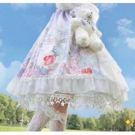 50cm Starry Mesh Boned Lolita Petticoat (PT07)